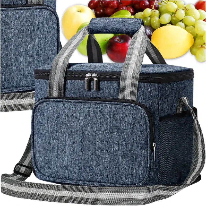 LUNCH BOX termiczna pojemna na jedzenie torba śniadaniowa na ramię3.webp