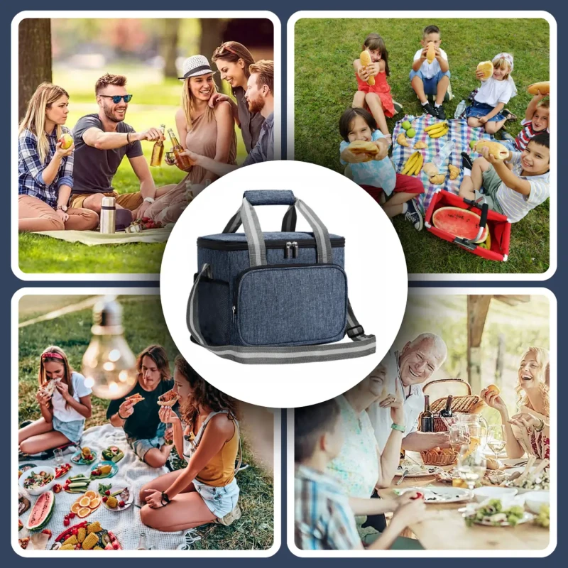 LUNCH BOX termiczna pojemna na jedzenie torba śniadaniowa na ramię5.webp