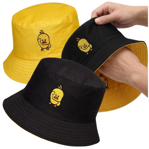Czapka BUCKET HAT kapelusz RYBACKI dwustronny kurczak