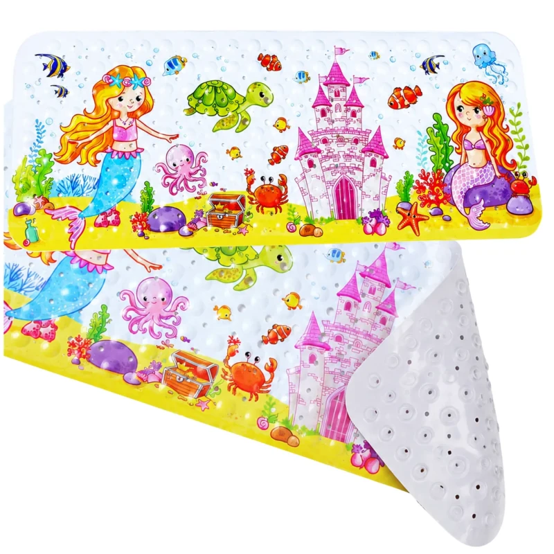 Mata Antypoślizgowa do Wanny 100 × 40 cm Dla Dzieci - Motyw Syrenek 2.webp