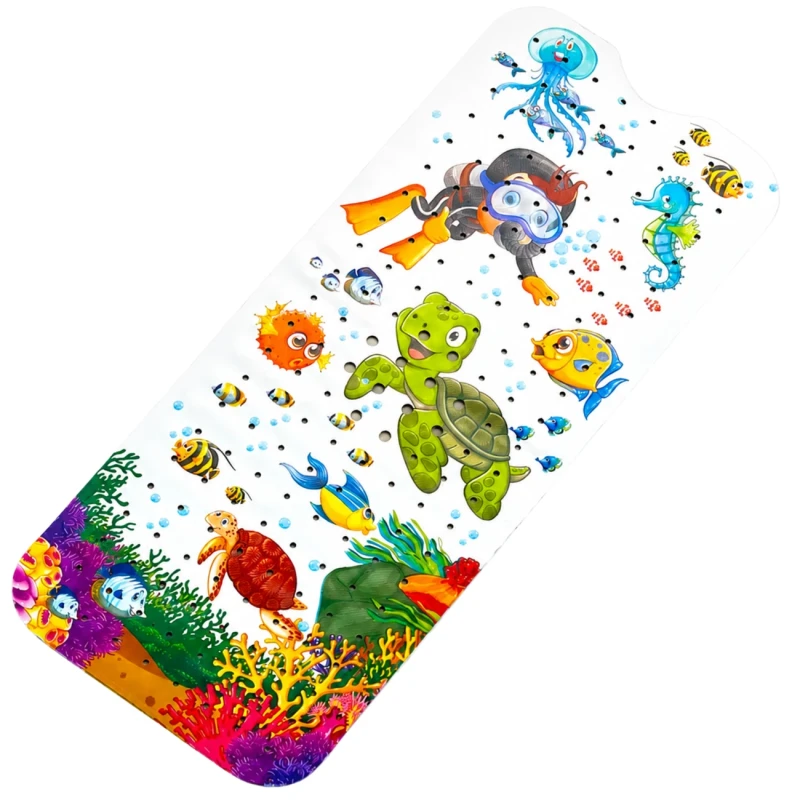 Mata Antypoślizgowa do Wanny 100 × 40 cm Dla Dzieci - Podwodny Świat1.webp