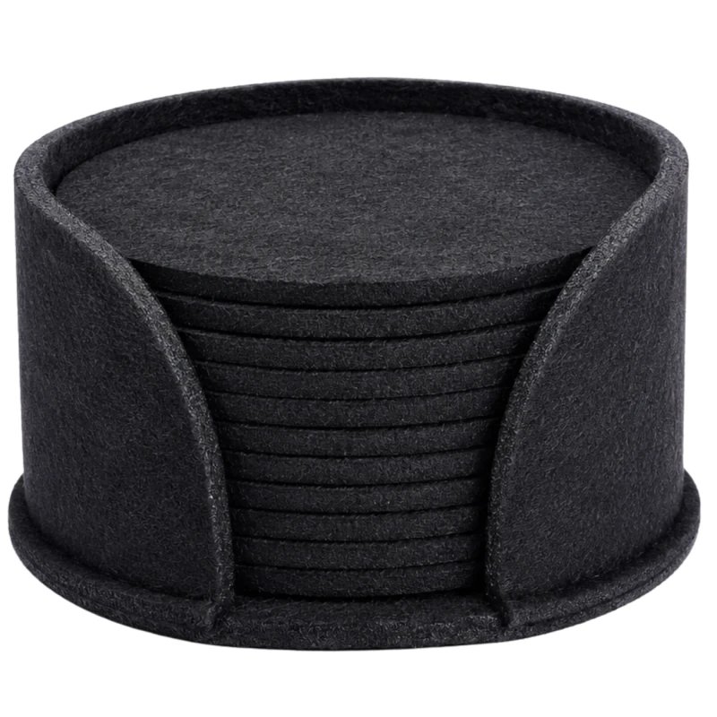 Podkładki Filcowe pod Kubki 10 szt. Ochronne Dekoracyjne 10 cm4.webp