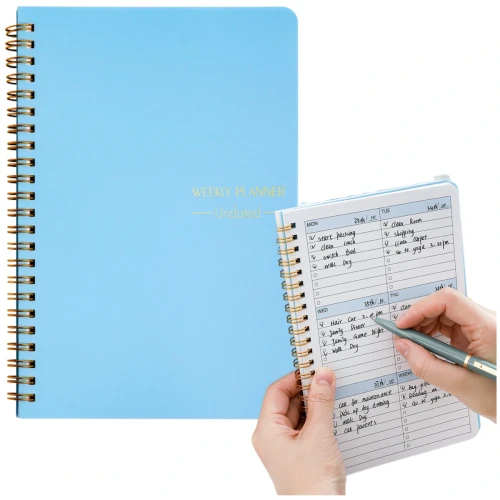 Organizer Spiralny Notes Planer Tygodniowy Niebieski A5
